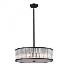 ELK Home 10329/5 - Braxton 5 Light Pendant In Aged Bronze And White