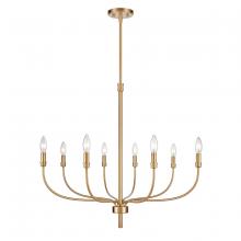 ELK Home 81507/8 - Newland 34'' Wide 8-Light Chandelier - Satin Brass