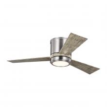 Visual Comfort & Co. Fan Collection 3CLYR42BSLGD-V1 - Clarity 42 LED - Brushed Steel w LGWO Blades